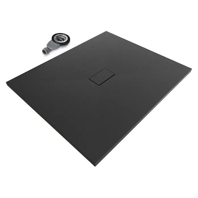 i-flair Duschwanne Boreal 120x100 cm - Verbundwerkstoff, Schwarz