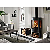 Panadero Leñero Tula (L x An x Al: 44 x 45,6 x 38,3 cm, Acero inoxidable, Negro) | BAUHAUS