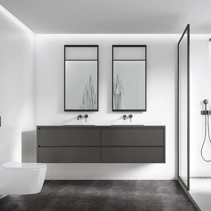 ML-Design Vinylboden Klebevinyl Bodenfliesen wasserdicht 6,68m²/36 Stk. Grau Zement Dunkel - Zement Dunkel, 610 x 305 x 2 mm