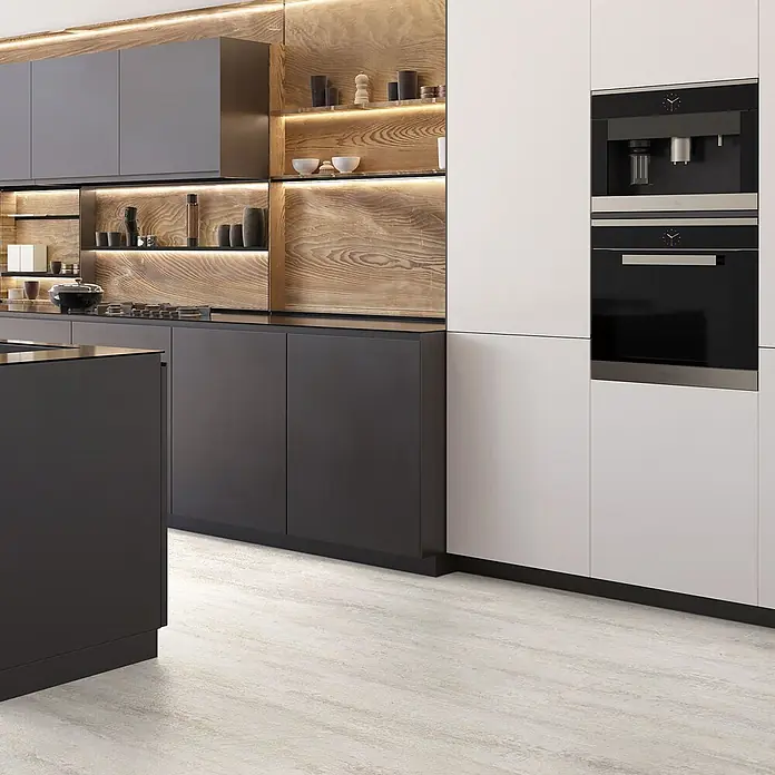 ML-Design Vinylboden Klebevinyl Bodenfliesen wasserdicht 10,02m²/54 Dielen Grau Zement Hell - Zement Hell, 610 x 305 x 2 mm