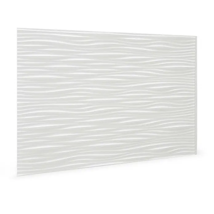Profhome Wandpaneel 3D 704551 Wilderness White Dekorpaneel in Kunststoff Optik weiß 1,7 m2 - 
