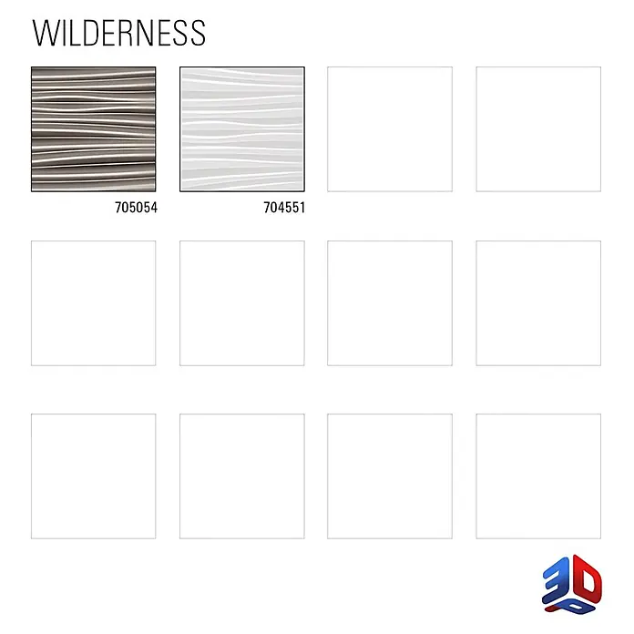 Profhome Wandpaneel 3D 704551 Wilderness White Dekorpaneel in Kunststoff Optik weiß 1,7 m2 - 