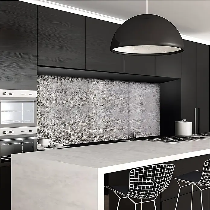 Profhome Wandpaneel 3D 705048 Lamina Crosshatch Silver Dekorpaneel abstrakt silber 1,7 m2 - 