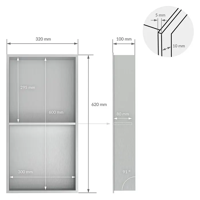 LuxeBath CW-Standprofil - 