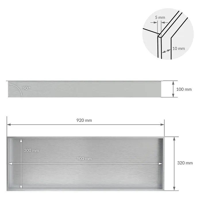 LuxeBath CW-Standprofil - 