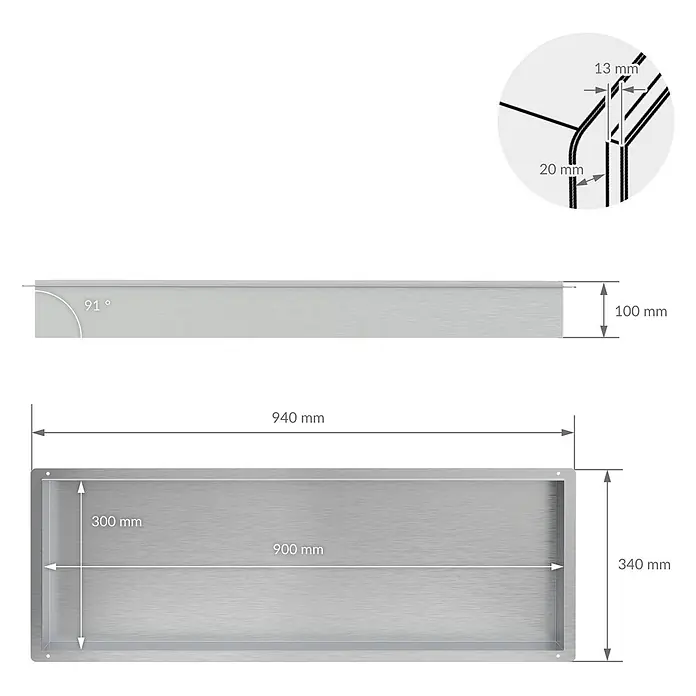 LuxeBath CW-Standprofil - 