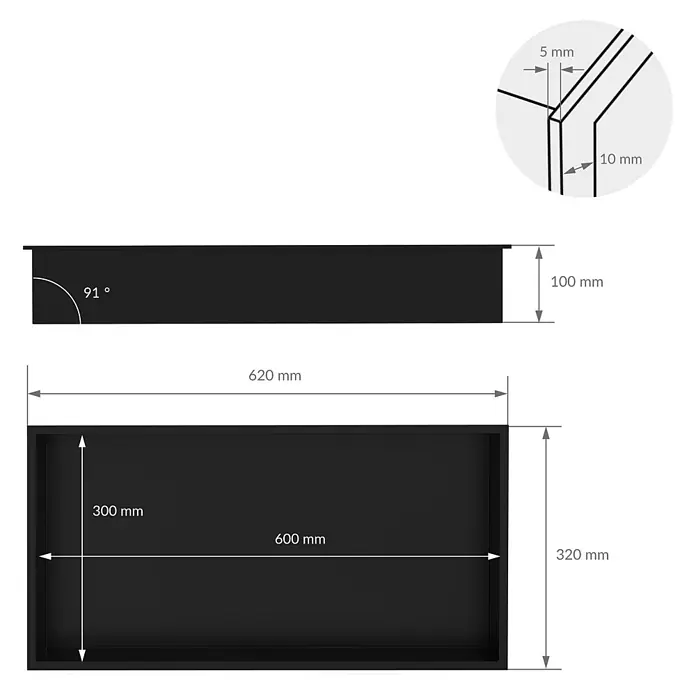 LuxeBath CW-Standprofil - 
