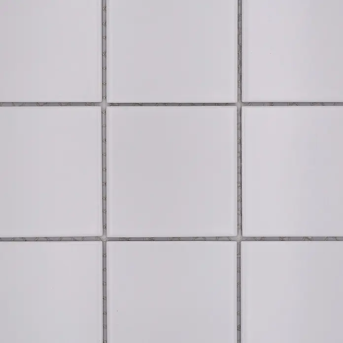 Mosaikfliese Quadrat Uni CQ 105 - 29,8 x 29,8 cm, Weiß, Matt - Farbmuster
