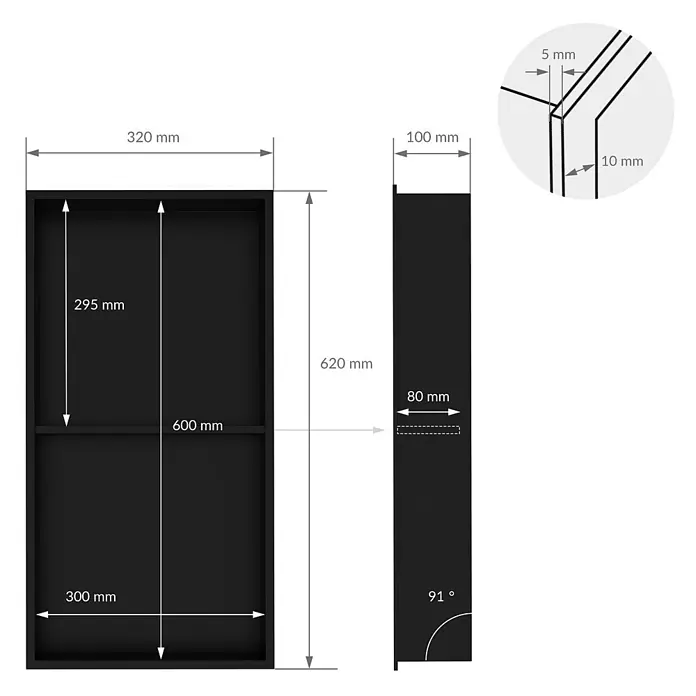 LuxeBath CW-Standprofil - 