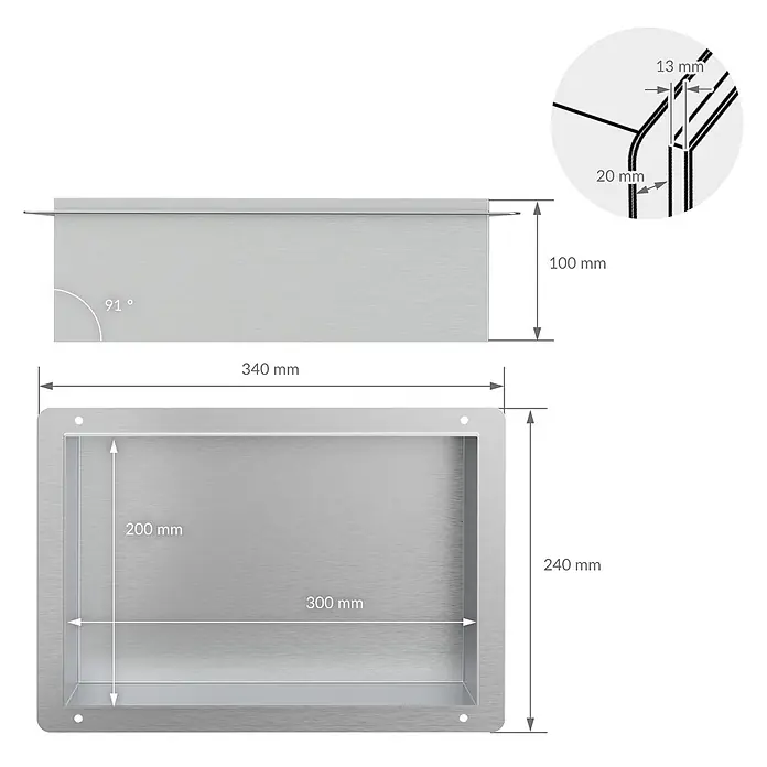LuxeBath Montagezubehör für Trockenbau - 