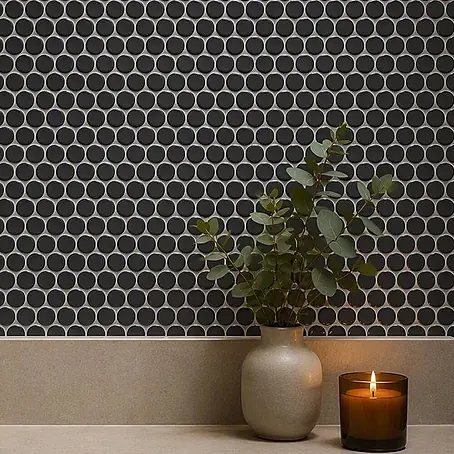 Mosaikfliese Knopf Uni 892N