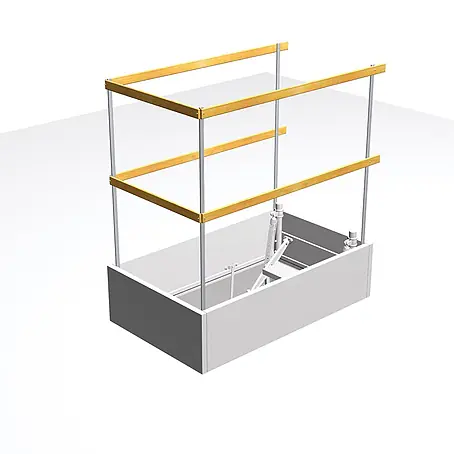 Roto  Raumspartreppe Lukenschutzgeländer Metall bis 160x90cm