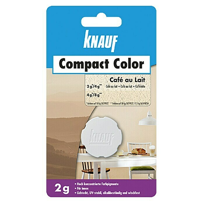 Knauf Putz-Abtönfarbe Compact Color (Café au Lait, 2 g)