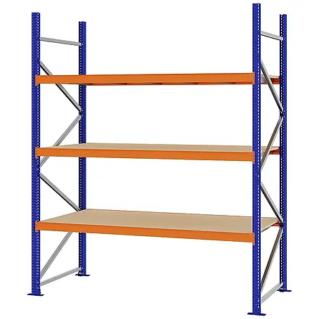 Proregal  Schwerlastregal Weitspannregal MAGNUS PRO mit Spanplatten