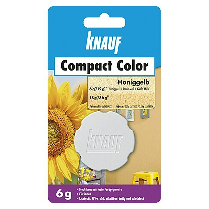Knauf Putz-Abtönfarbe Compact Color (Honiggelb, 6 g)