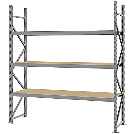 Proregal  Schwerlastregal Weitspannregal MAGNUS PRO mit Spanplatten