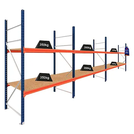 Proregal  Schwerlastregal DOMINUS 3er Set mit Spanplatten