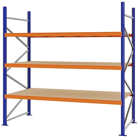 Proregal  Schwerlastregal Weitspannregal MAGNUS PRO mit Spanplatten