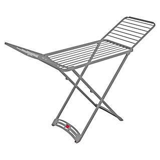 Zložljivo stojalo za sušenje perila (Dolžina vrvi za perilo: 20 m, Do x Š x V: 182 x 55 x 88 cm, Siva)