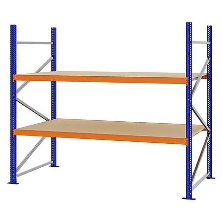Proregal  Schwerlastregal Weitspannregal MAGNUS PRO mit Spanplatten