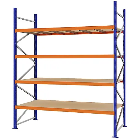 Proregal  Schwerlastregal Weitspannregal MAGNUS PRO mit Spanplatten