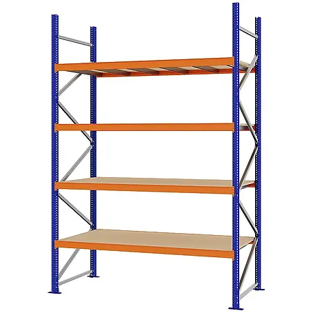 Proregal  Schwerlastregal Weitspannregal MAGNUS PRO mit Spanplatten