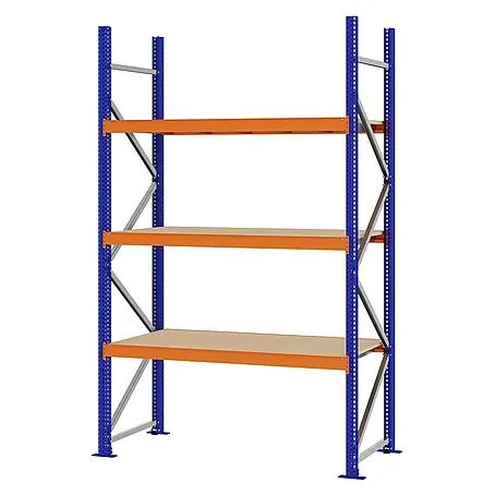 Proregal  Schwerlastregal Weitspannregal MAGNUS PRO mit Spanplatten