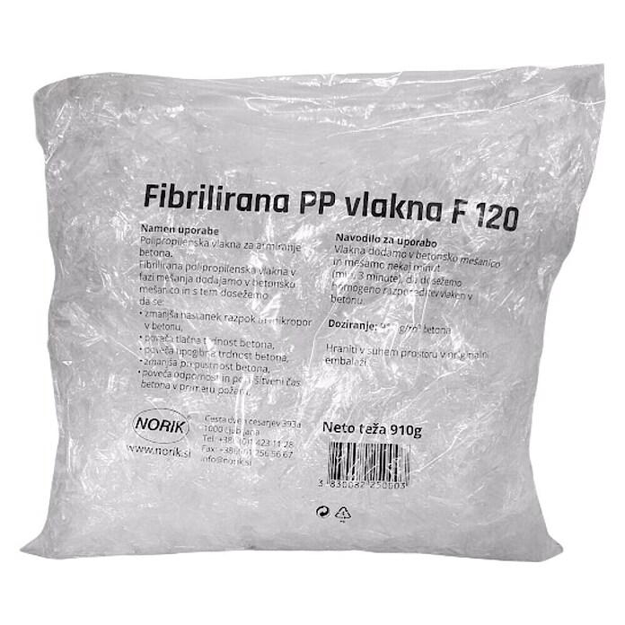 Polipropilenska vlakna  (910 g) | Armaturne mreže in palice | Pomožna gradbena sredstva | Gradbeni material | Izdelki | BAUHAUS