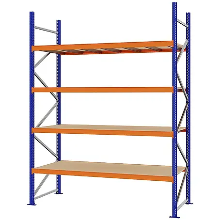 Proregal  Schwerlastregal Weitspannregal MAGNUS PRO mit Spanplatten