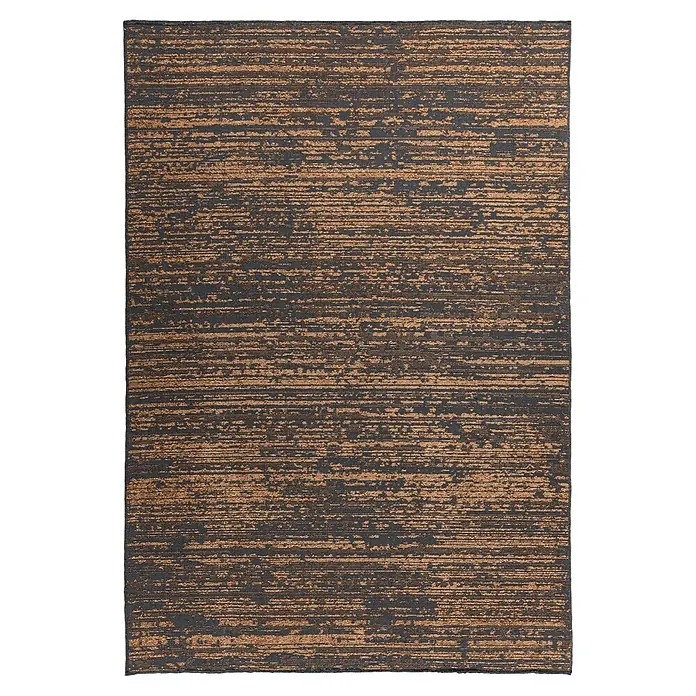 Kayoom Flachgewebeteppich Kalea 125 - Gelb, 150 x 80 cm, 100 % Polyester - Draufsicht