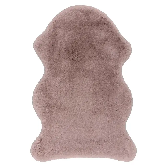 Kayoom Kunstfell Cosy Sheepskin 525 - Puderrosa, 90 x 60 cm, 100 % Polyester - Draufsicht