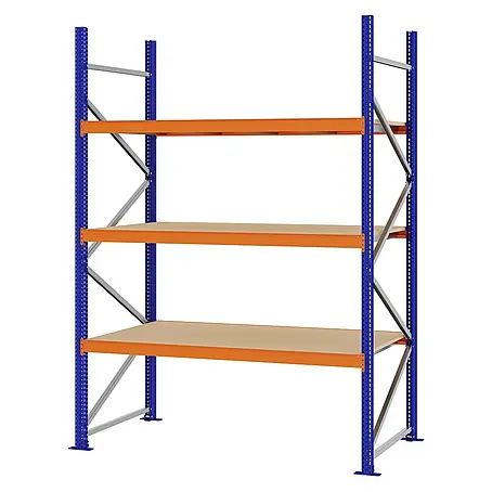 Proregal  Schwerlastregal Weitspannregal MAGNUS PRO mit Spanplatten
