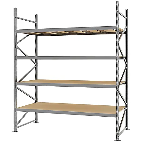 Proregal  Schwerlastregal Weitspannregal MAGNUS PRO mit Spanplatten