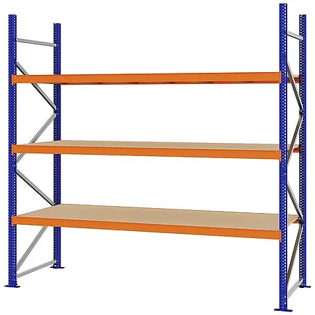 Proregal  Schwerlastregal Weitspannregal MAGNUS PRO mit Spanplatten