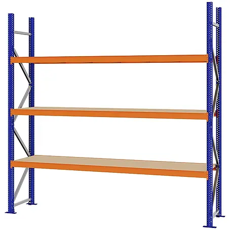 Proregal  Schwerlastregal Weitspannregal MAGNUS PRO mit Spanplatten