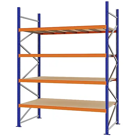 Proregal  Schwerlastregal Weitspannregal MAGNUS PRO mit Spanplatten