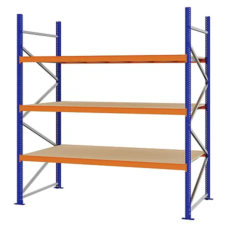 Proregal  Schwerlastregal Weitspannregal MAGNUS PRO mit Spanplatten