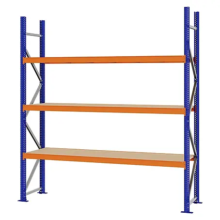 Proregal  Schwerlastregal Weitspannregal MAGNUS PRO mit Spanplatten