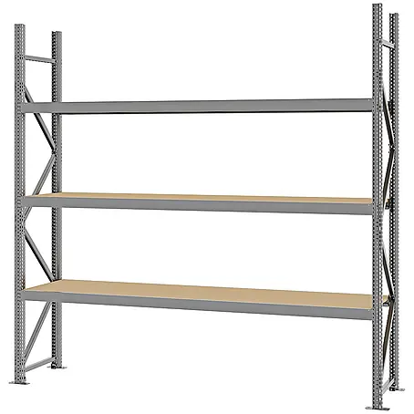 Proregal  Schwerlastregal Weitspannregal MAGNUS PRO mit Spanplatten