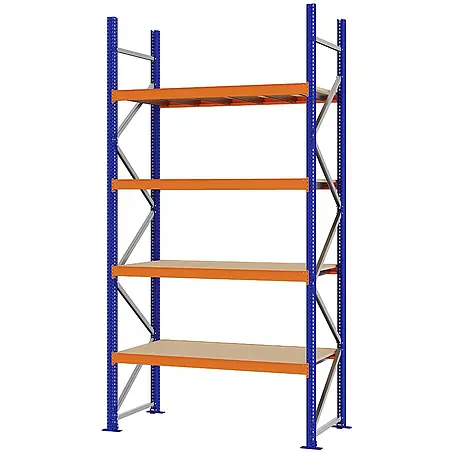 Proregal  Schwerlastregal Weitspannregal MAGNUS PRO mit Spanplatten