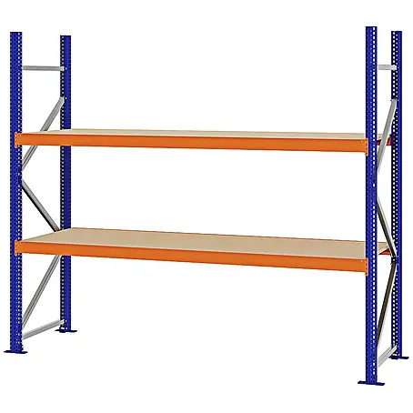Proregal  Schwerlastregal Weitspannregal MAGNUS PRO mit Spanplatten