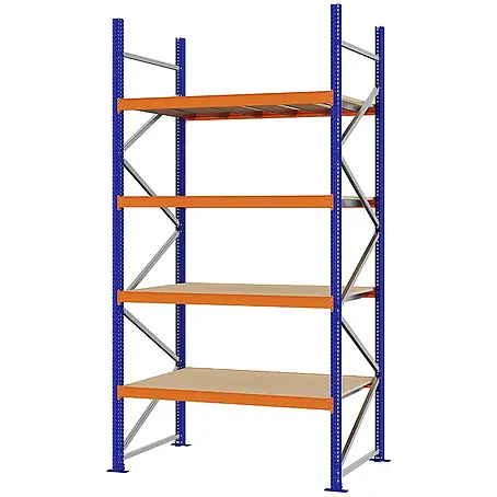 Proregal  Schwerlastregal Weitspannregal MAGNUS PRO mit Spanplatten
