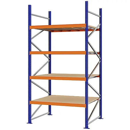 Proregal  Schwerlastregal Weitspannregal MAGNUS PRO mit Spanplatten