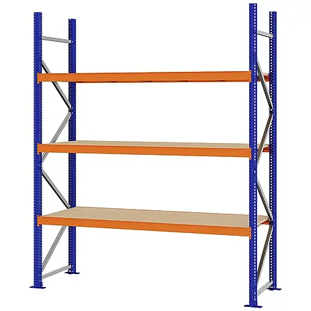 Proregal  Schwerlastregal Weitspannregal MAGNUS PRO mit Spanplatten