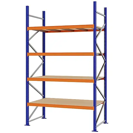 Proregal  Schwerlastregal Weitspannregal MAGNUS PRO mit Spanplatten
