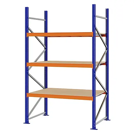 Proregal  Schwerlastregal Weitspannregal MAGNUS PRO mit Spanplatten