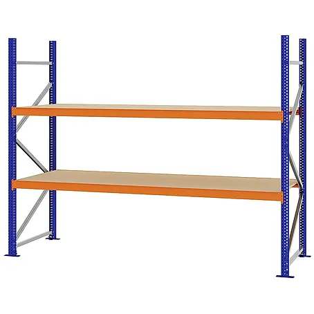 Proregal  Schwerlastregal Weitspannregal MAGNUS PRO mit Spanplatten