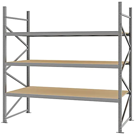 Proregal  Schwerlastregal Weitspannregal MAGNUS PRO mit Spanplatten