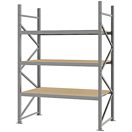 Proregal  Schwerlastregal Weitspannregal MAGNUS PRO mit Spanplatten