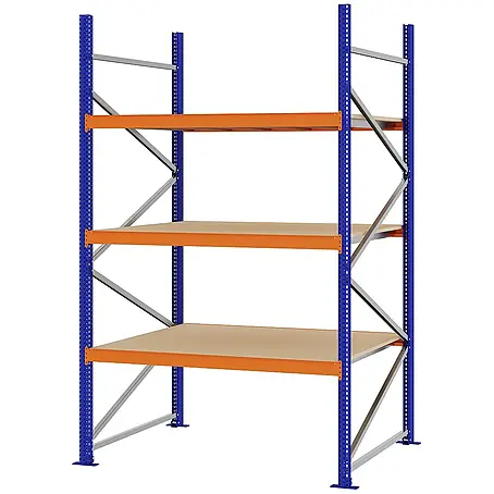 Proregal  Schwerlastregal Weitspannregal MAGNUS PRO mit Spanplatten